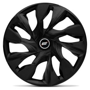 Calota Esportiva DS4 Fosc Black Aro 15 Universal Encaixe Preto Fosco