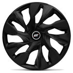 Calota Esportiva Ds4 Fosc Black Aro 15 Universal Encaixe Preto Fosco