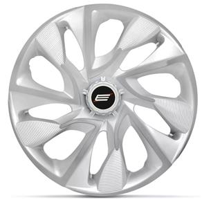 Calota Esportiva DS4 Silver Aro 13 Prata Encaixe Universal