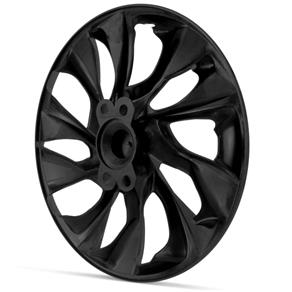 Calota Esportiva Ds5 Black Silver Aro 13 Encaixe Preta e Prata Universal Unitário