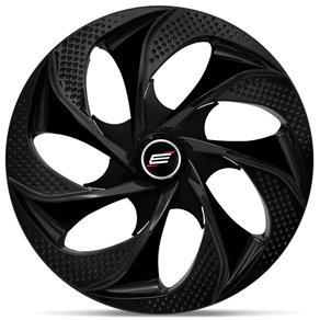 Calota Esportiva Evolution Black Aro 14 Universal Encaixe Preto