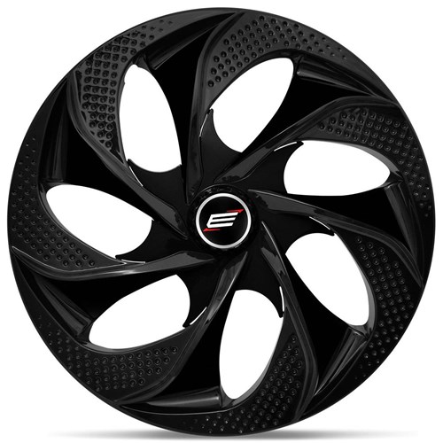 Calota Esportiva Evolution Black Aro 14 Universal Encaixe Preto