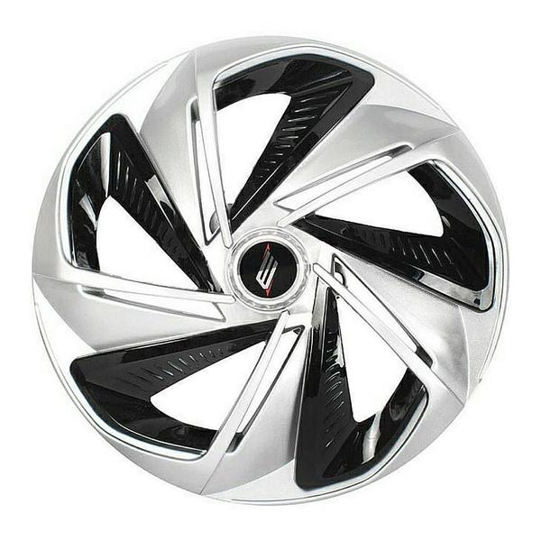 Calota Esportiva Modelo Nitro X Aro 13 Silver Black Elitte