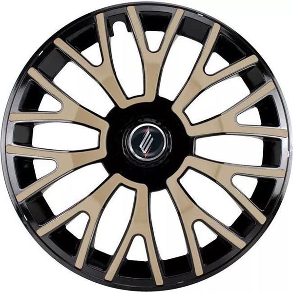 Calota Esportiva Modelo Triton Aro 13 Black Gold Elitte