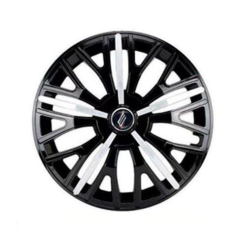 Calota Esportiva Triton Aro 14 Black Silver Encaixe Universal Unidade