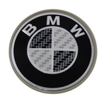 Calota Miolo De Roda Bmw 65mm Emblema Preto