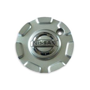 Calota para Centro de Roda Nissan Frontier com Botton - 1 Unidade Prata