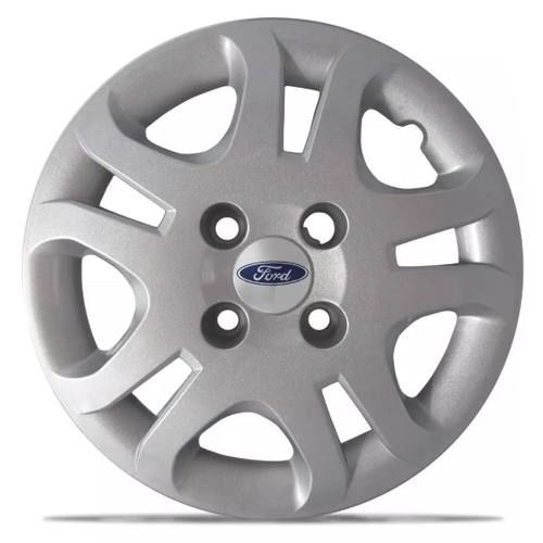 Calota Prata Aro 14 Modelo Ford Fiesta Sedan 2011 2012 2013