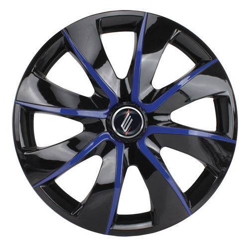 Calota Universal Modelo Prime Aro 13´´ Black/blue Parafuso