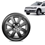 Calota Volkswagen Vw Saveiro 2014 15 16 Aro 14 Grafite Brilhante