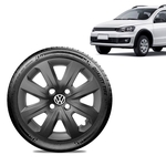 Calota Volkswagen Vw Saveiro 2014 15 16 Aro 14 Grafite Fosca