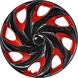 Calotas Aro 13 Twister 4 Peças Preto e Vermelho - Podium