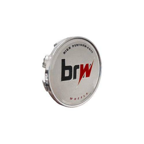 Calotinha Centro Miolo de Roda Brw Wheels Emblema Brw 55mm