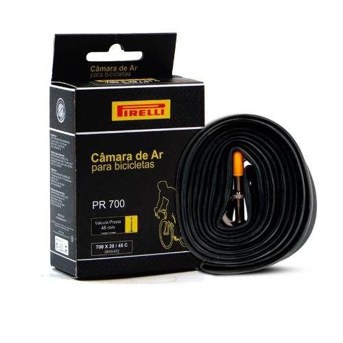 Câmara de Ar Pirelli Pr700 - 700 X 28/45c - Válvula 48mm Presta (bico Fino)