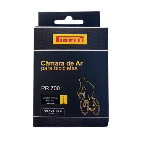 Câmara de Ar Pirelli Pr700 - 700 X 28/45c - Válvula 60mm Presta (bico Fino)