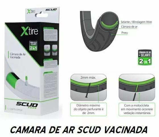 Câmara de Ar Vacinada Moto Aro 14-80/100 Traseiro - Scud