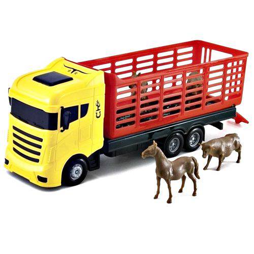 Caminhão Cowboy Truck 40 Cm C/ Animais - Orange Toys 415