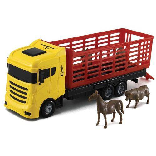 Caminhão Cowboy Truck com Animais 415 - Orange Toys
