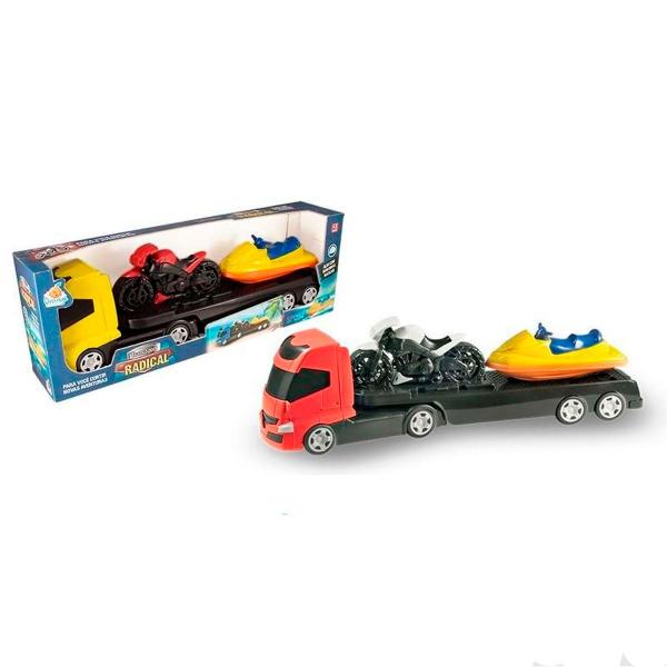 Caminhão Trans Sporte com Moto e Jet Ski Orange Toys