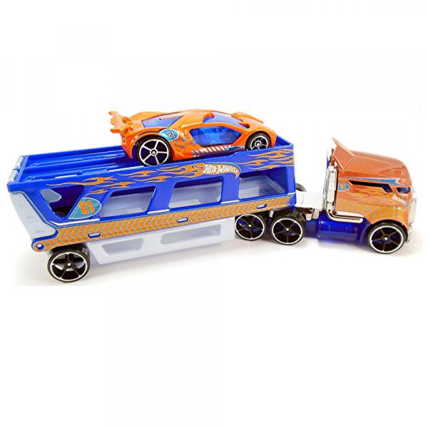 Caminhão Transportador Hot Wheels - RockN Race Azul - Mattel