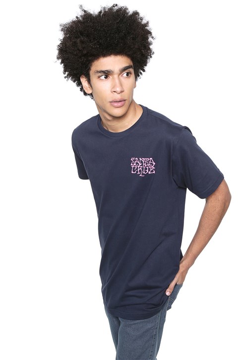 Camiseta Santa Cruz Savage Azul-Marinho