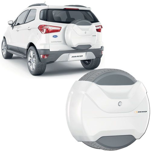 Capa de Estepe Ecosport 2013 a 2017 Branco Artico Keko