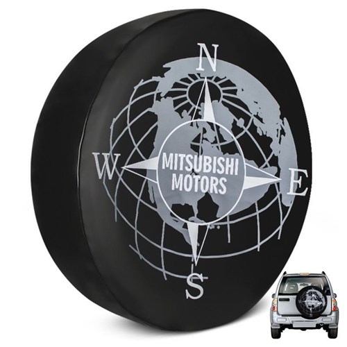 Capa de Estepe Pajero Full Estampa Mitsubishi Motors Pvc