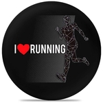 Capa Estepe Ecosport Fox + Cabo + Cadeado I Love Running