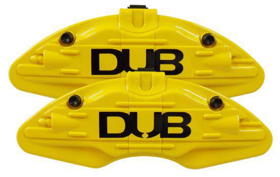Capa Pinça de Freio Amarela DUB - Universal - Roda Aro 14 em Diante - (M3) - 2 Peças - Dub Universal