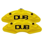 Capa Pinça de Freio Amarela DUB - Universal - Roda Aro 14 em diante - (M3) - 2 Peças