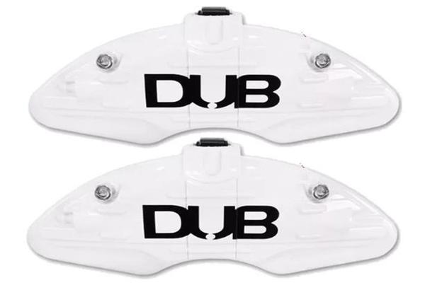Capa Pinça de Freio Branca DUB - Universal - Roda Aro 14 em Diante - (M3) - 2 Peças - Dub Universal