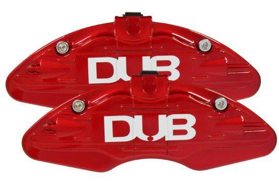 Capa Pinça de Freio Vermelha DUB - Universal - Roda Aro 14 em Diante - (M3) - 2 Peças - Dub Universal