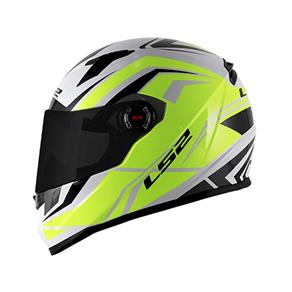 Capacete LS2 FF358 Blade - Branco/Preto/Amarelo - 60