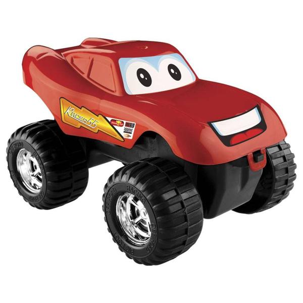 Carrinho Monster Infantil Race Dismat - Vermelho