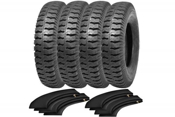 Combo 4 Pneus Toyota Bande F75 Rural 650-16 As22 Pirelli + Camara