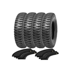 Combo 4 Pneus Toyota Bande F75 Rural 650-16 As22 Pirelli + Camara