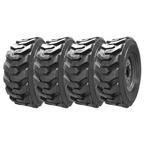 Combo com 4 Pneus 12-16.5 Forerunner SKS-1 12 Lonas Minicarregadeira, Bobcat