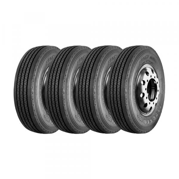 Combo com 4 Pneus 215/75R17,5 Firestone FS557 Liso 12 Lonas 126/124M