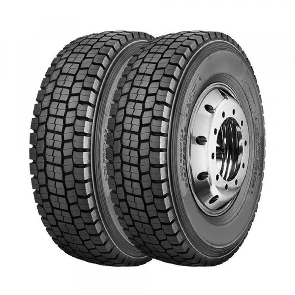 Combo com 2 Pneus 215/75R17,5 Firestone FS558 Borrachudo 12 Lonas 126/124M