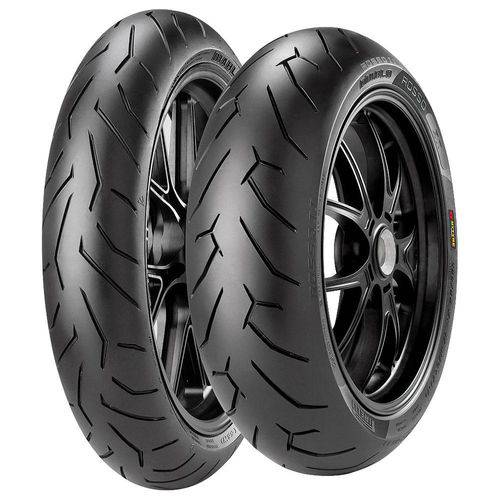 Combo Pneu Cb 250 Twister 140/70r17 + 110/70r17 Diablo Rosso Ii Pirelli