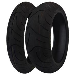 Combo Pneu Dianteiro 120/70R17 + Traseiro 190/50R17 Maxxis M6029 Moto