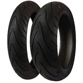 Combo Pneu Dianteiro 120/70R17 + Traseiro 190/50R17 Michelin Pilot Road 2 2CT TL Moto