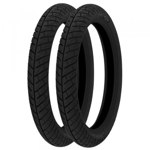 Combo Pneu Dianteiro 275-18 + Traseiro 90/90-18 Michelin City Pro TT Moto