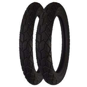 Combo Pneu Dianteiro 275-18 + Traseiro 90/90-18 Michelin Sirac Street Moto