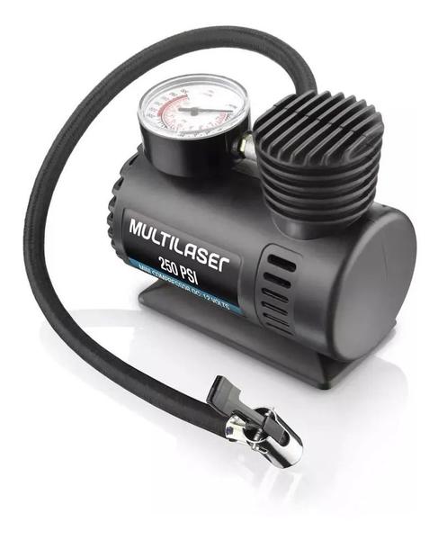 Compressor Ar Portatil Mini 12v Automotivo 250psi Multilaser