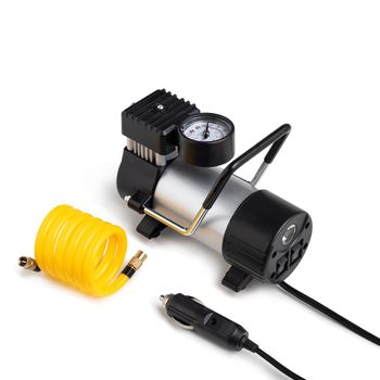 Compressor de Ar Automotivo 12V Vazão 20L/min Pressão de 100Psi com 3 Bicos Preto Multilaser - AU616 AU616