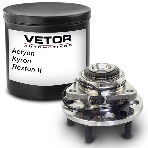 Cubo De Roda Dianteiro Kyron 07 A 12 Rexton 04 A 15 Diesel Actyon 07 A 12 Com Abs Vetor B4341