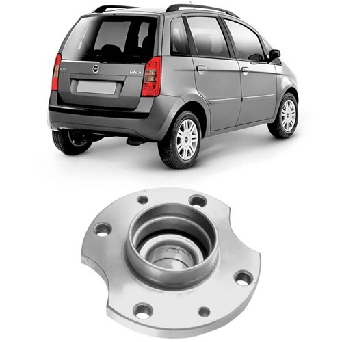 Cubo Roda Fiat Idea 1.4 1.6 2006 a 2010 Traseiro com Rolamento