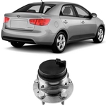 Cubo Roda Kia Cerato 1.6 2.0 2006 a 2013 Traseiro Com Rolamento