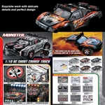 Curso de curta dura??o Monster Truck RC Car Shell Corpo Kit Frame for 1/10 Touring RC Car